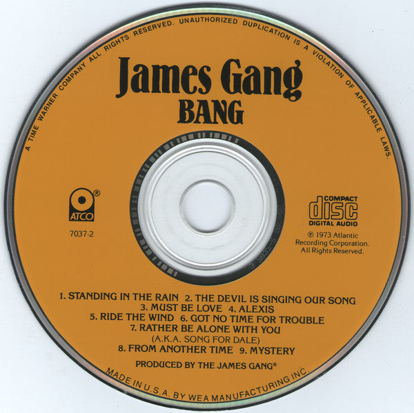 Bang - James Gang (1991) (Used)