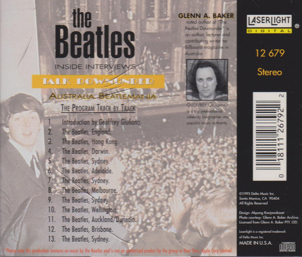 Talk Downunder: Australia Beatlemania - The Beatles (1995) (New)