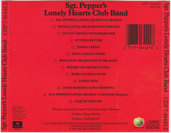 Sgt. Pepper's Lonely Hearts Club Band - The Beatles (1994) (Used)