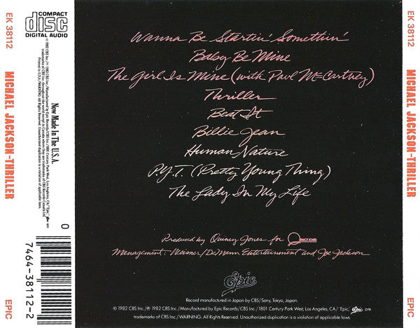 Thriller - Michael Jackson (-) (Used)