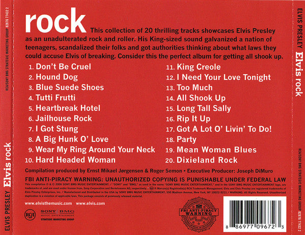 Elvis Rock - Elvis Presley (2006) (New)