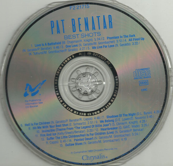 Best Shots - Pat Benatar (1990) (Used)