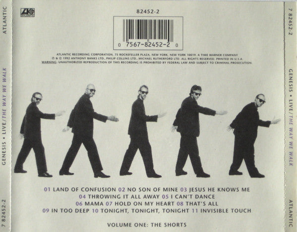 Live / The Way We Walk (Volume One: The Shorts) - Genesis (1992) (Used) Ph