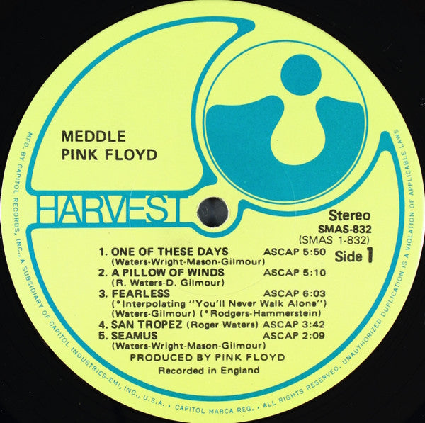 Meddle - Pink Floyd (1975) (Used)