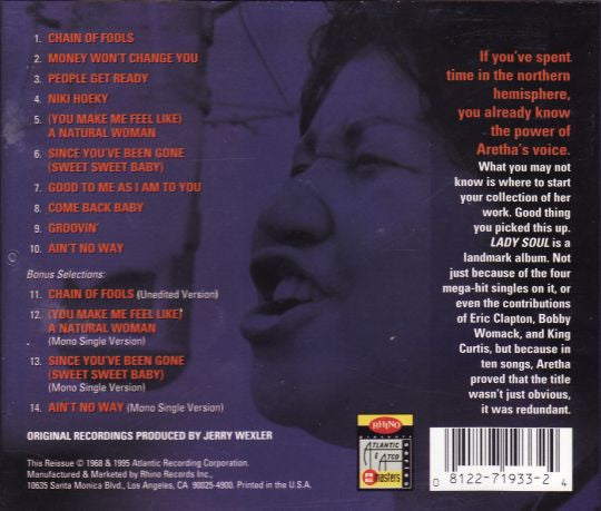 Lady Soul - Aretha Franklin (-) (Used)