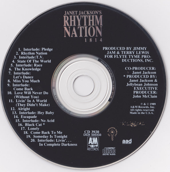 Rhythm Nation 1814 - Janet Jackson (1989) (Used)