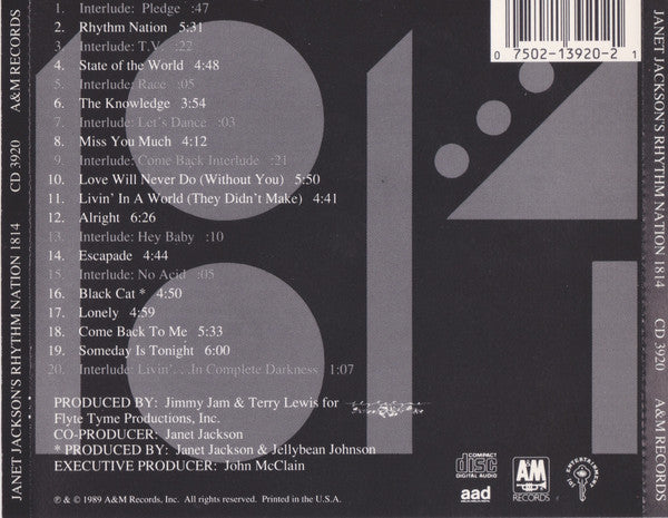 Rhythm Nation 1814 - Janet Jackson (1989) (Used)