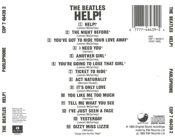 Help! - The Beatles (1991) (Used)