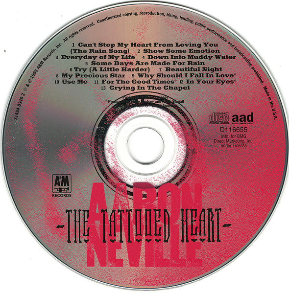 The Tattooed Heart - Aaron Neville (1995) (New)