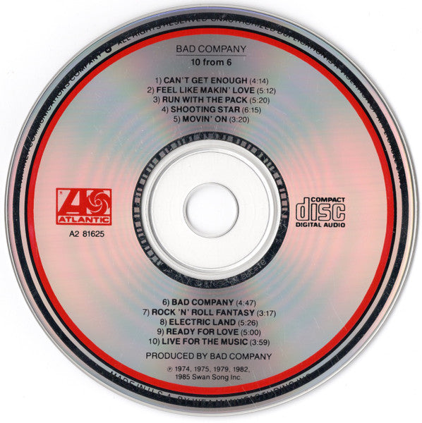 10 From 6 - Bad Company (-) (Used)