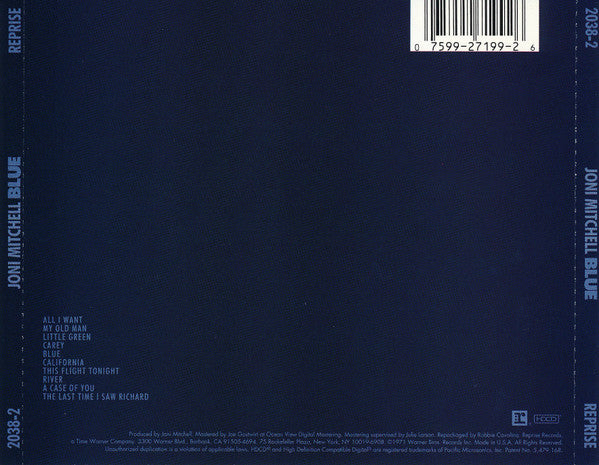 Blue - Joni Mitchell (-) (Used)