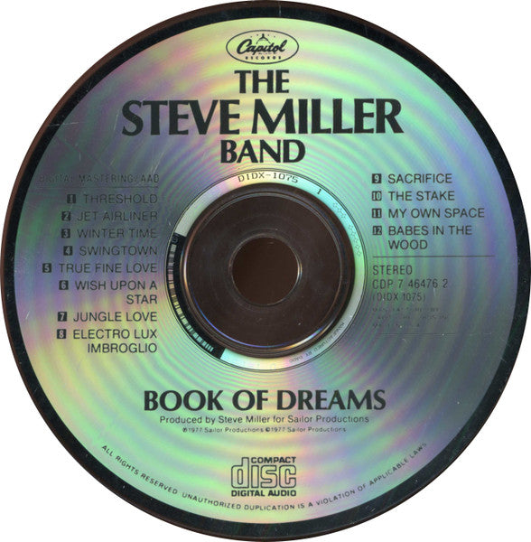 Book Of Dreams - The Steve Miller Band (-) (Used)