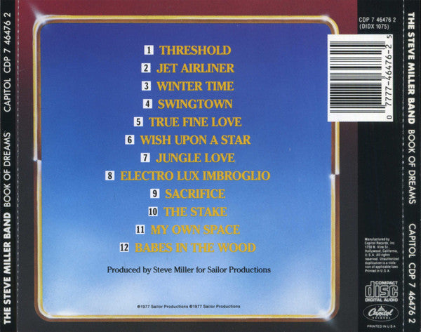 Book Of Dreams - The Steve Miller Band (-) (Used)