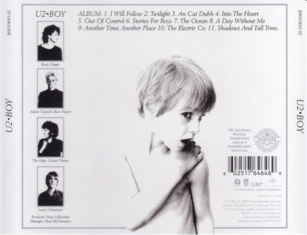 Boy - U2 (2008) (Used)