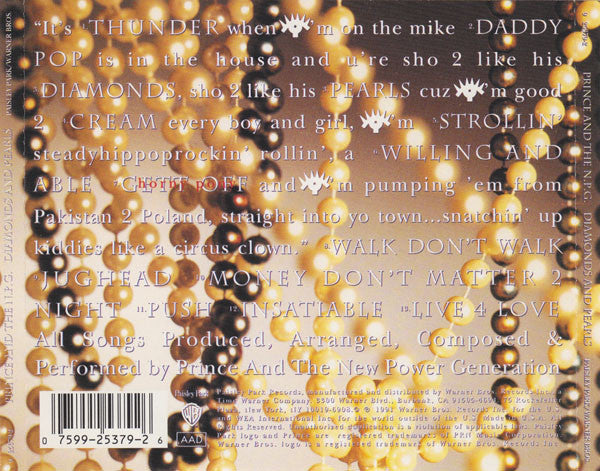 Diamonds And Pearls - Prince & The New Power Generation (1991) (Used)