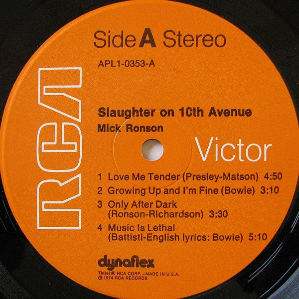 Slaughter On 10th Avenue - Mick Ronson (1974) (Used)