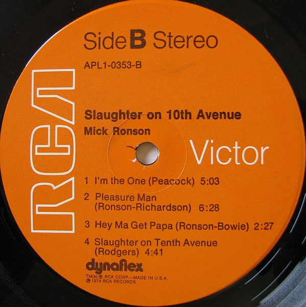 Slaughter On 10th Avenue - Mick Ronson (1974) (Used)