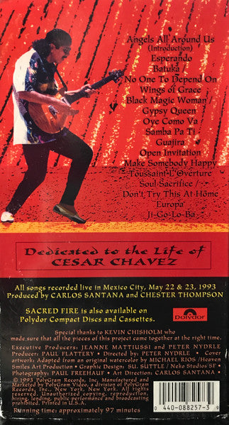 Sacred Fire, Live In Mexico - Santana (1993) (New)