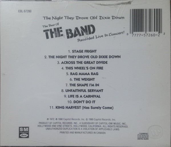 The Night They Drove Old Dixie Down - The Band (-) (Used)