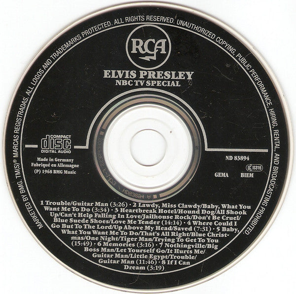 NBC-TV Special - Elvis Presley (1991) (Used)