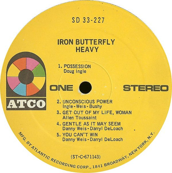 Heavy - Iron Butterfly (1969) (Used)