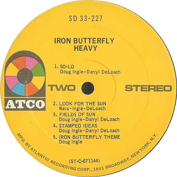 Heavy - Iron Butterfly (1969) (Used)