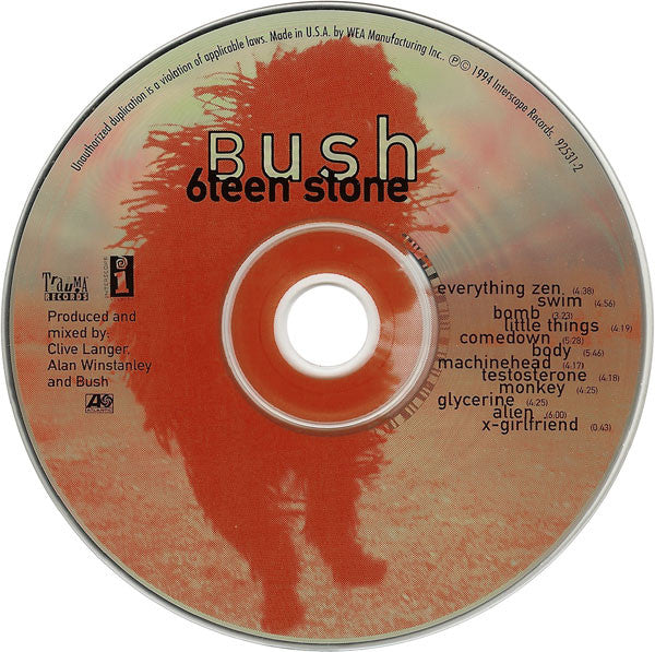 Sixteen Stone - Bush (1994) (Used)