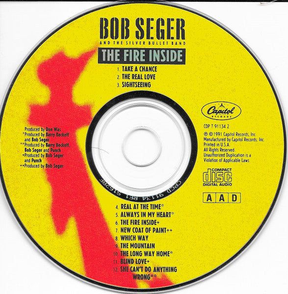 The Fire Inside - Bob Seger And The Silver Bullet Band (1991) (Used)