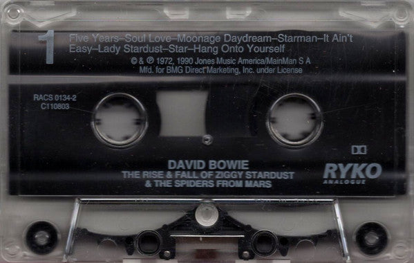 The Rise And Fall Of Ziggy Stardust And The Spiders From Mars - David Bowie (1990) (Used)