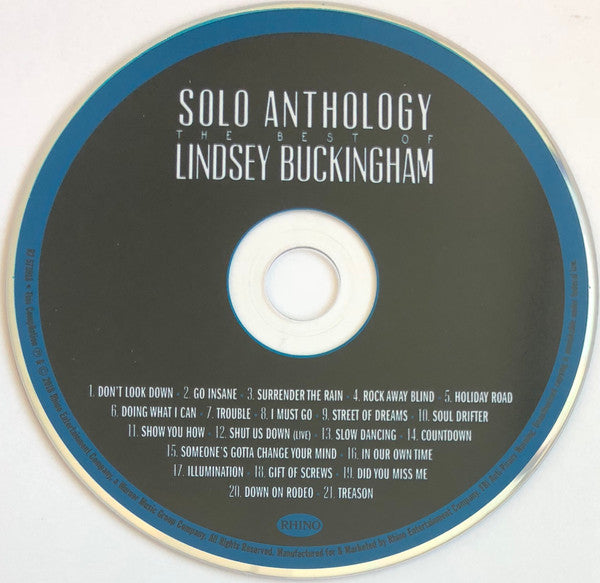 Solo Anthology: The Best Of Lindsey Buckingham - Lindsey Buckingham (2018) (Used) Ph