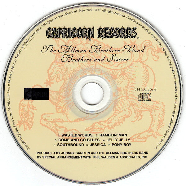 Brothers And Sisters - The Allman Brothers Band (-) (Used)