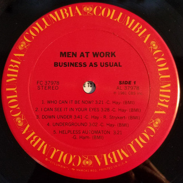 Business As Usual - Men At Work (1982) (Used)