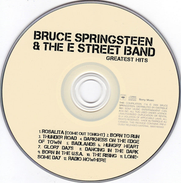 Greatest Hits - Bruce Springsteen & The E Street Band (2009) (Used)