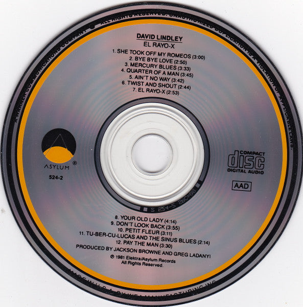 El Rayo-X - David Lindley (-) (Used)