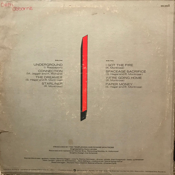 Paper Money - Montrose (1974) (Used)