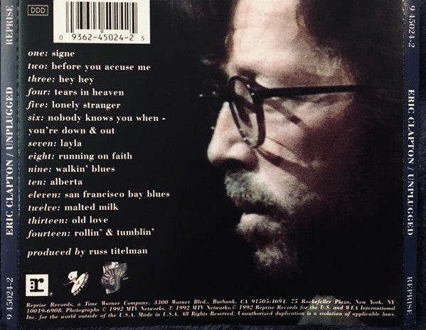 Unplugged - Eric Clapton (1992) (Used)