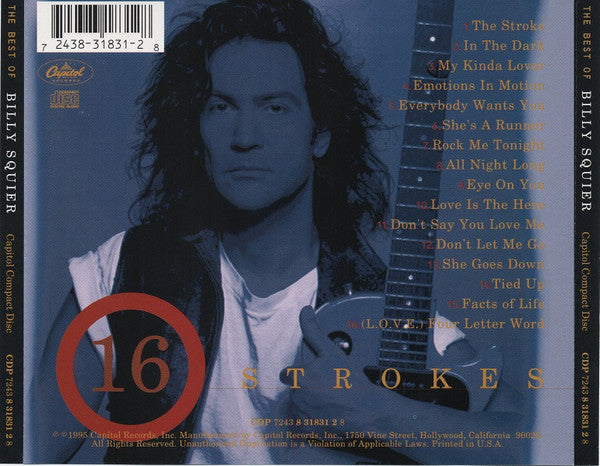 16 Strokes - Billy Squier (1995) (Used)