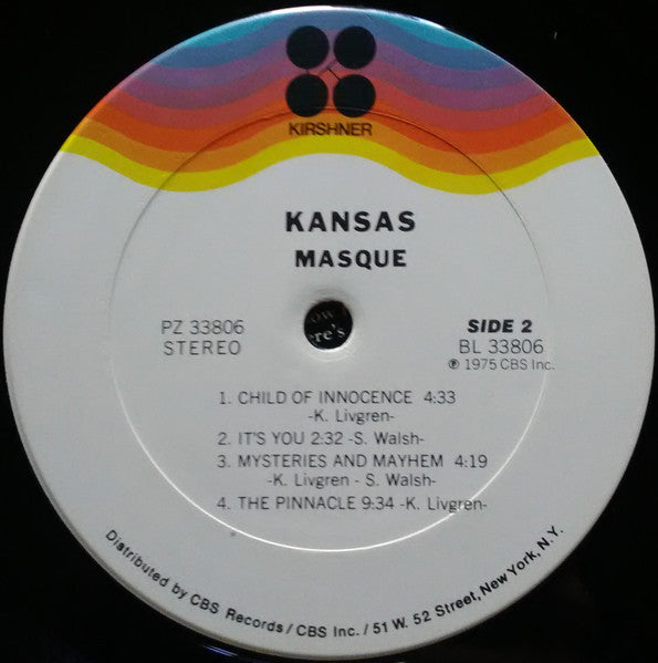 Masque - Kansas (1975) (Used)