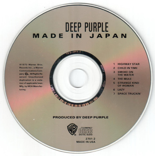 Made In Japan - Deep Purple (-) (Used)