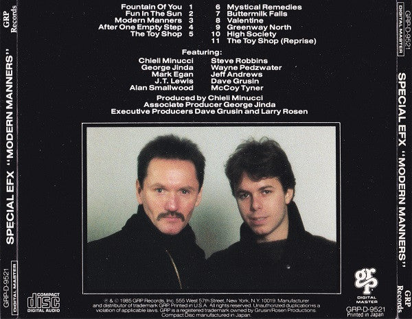 Modern Manners - Special EFX (1985) (Used)