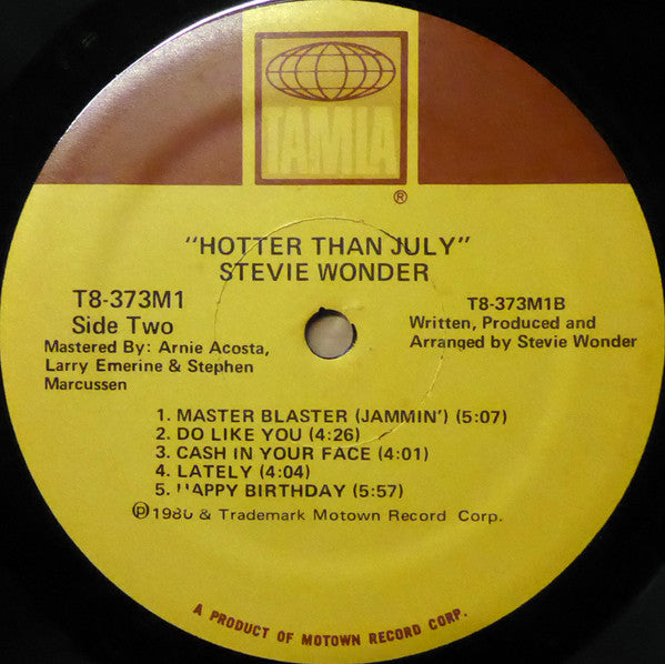 Hotter Than July - Stevie Wonder (1980) (Used)