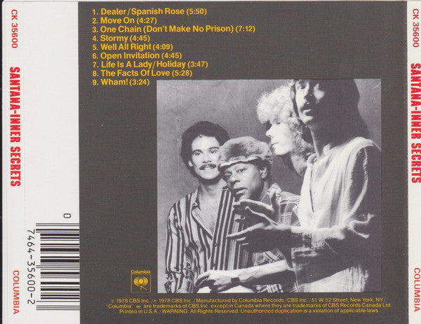 Inner Secrets - Santana (-) (Used)