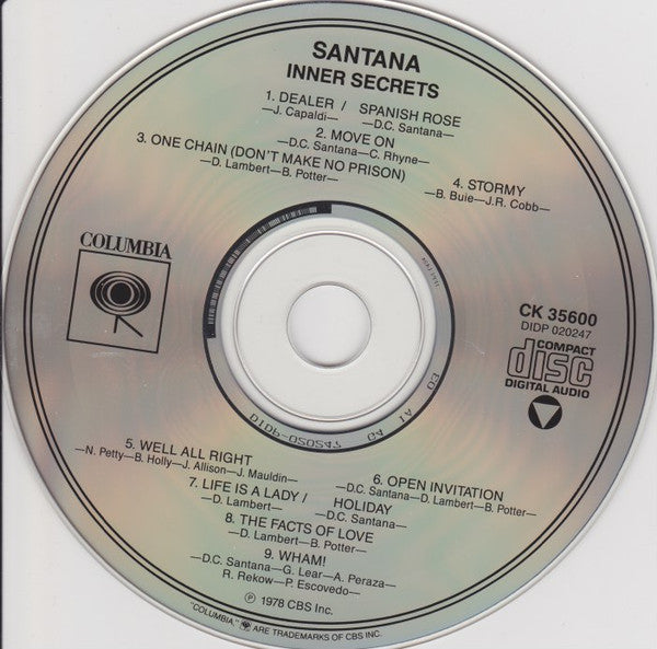 Inner Secrets - Santana (-) (Used)