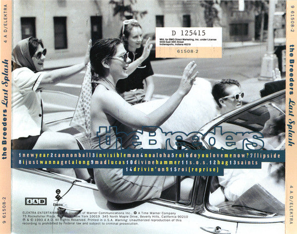Last Splash - The Breeders (1993) (Used)