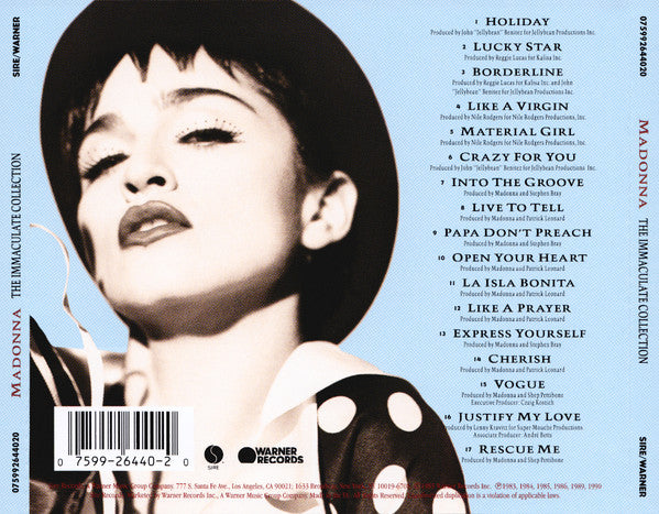 The Immaculate Collection - Madonna (2020) (Used)