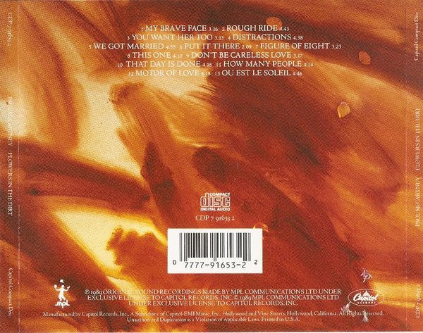 Flowers In The Dirt - Paul McCartney (1989) (Used)