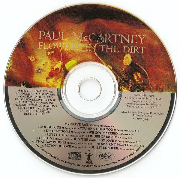 Flowers In The Dirt - Paul McCartney (1989) (Used)
