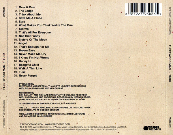 Tusk - Fleetwood Mac (2015) (Used)