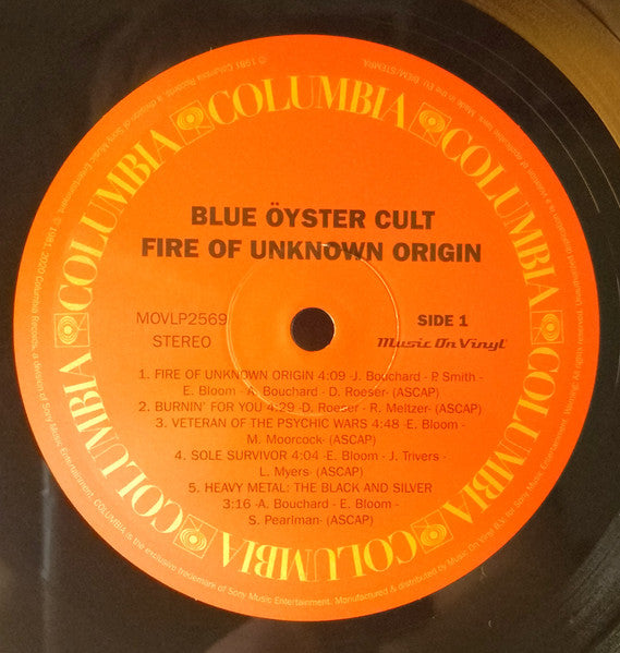 Fire Of Unknown Origin - Blue Öyster Cult (2020) (New) Ph