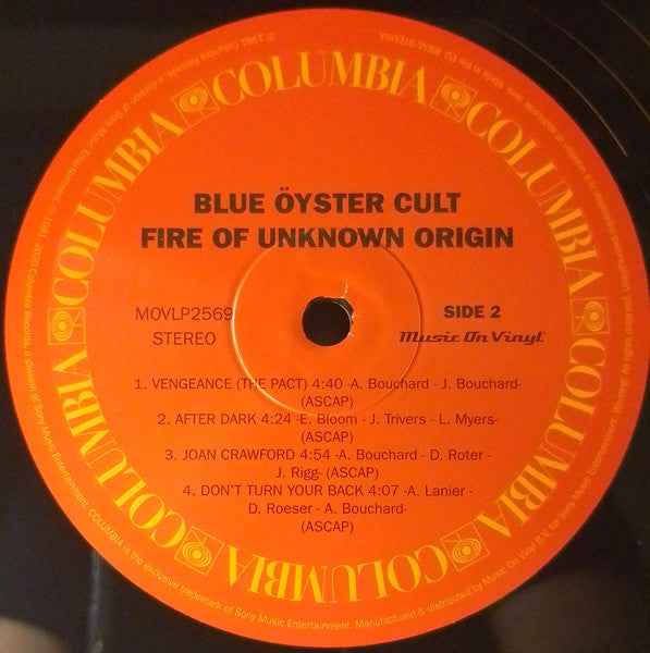 Fire Of Unknown Origin - Blue Öyster Cult (2020) (New) Ph